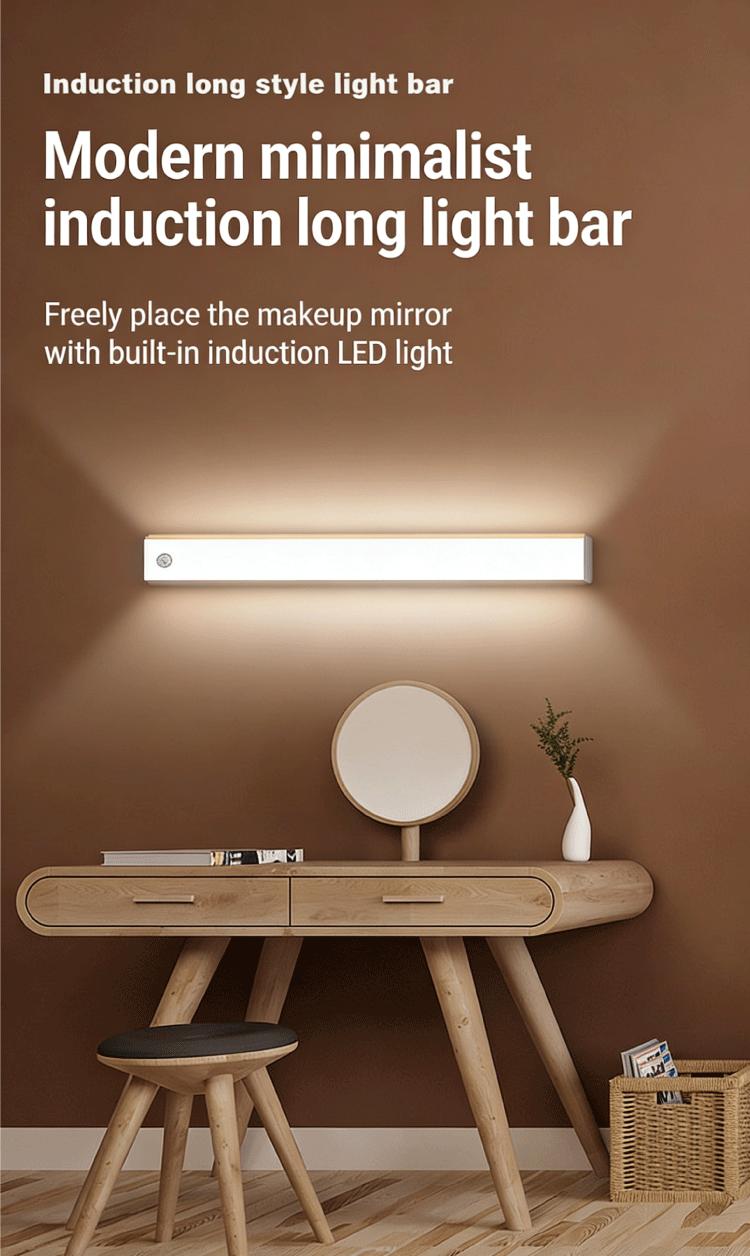 6-Pack Smart Night Light Wireless Magnetic Rechargeable Stick-On Under Cabinet Lights, 11.8in Motion-Activated Instant On, Dimmable White Color Temp, Ideal for Kitchen, Stairs