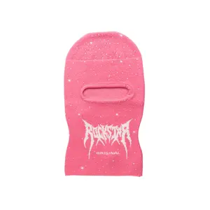 Porsha Hot Pink Rhinestone Ski Mask