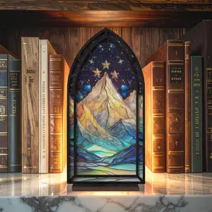 Fantasy Book Nook for Bookaholic with Candle, Lighted Book Nook, Velaris Bookshelf Decor, Night Court Nature-Inspired Art, Book Lover Gifts, Bookshelf Decor, Book Stuff, Bookshelf Trinkets, Bookish Things, Mini Book Nook Kit