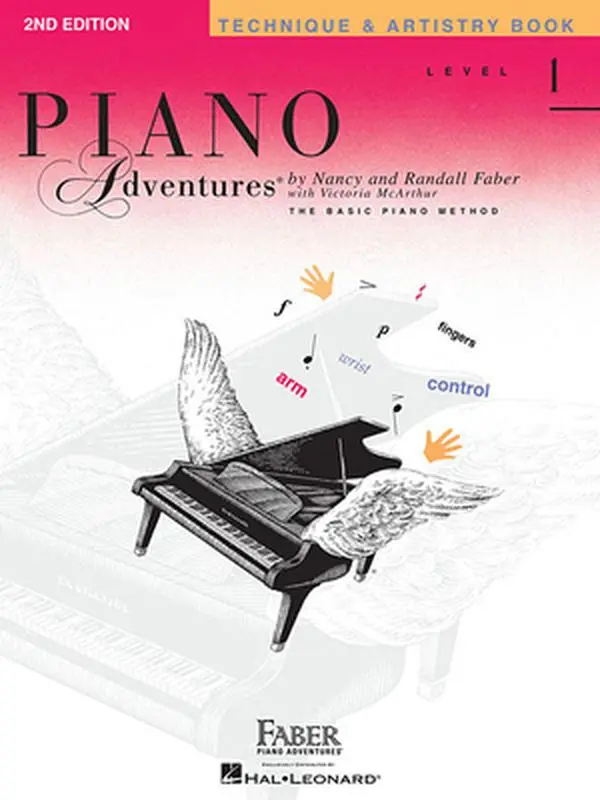 Used Faber Piano Adventures Technique & Artistry Book - Level 1, 2nd Edition - English Soft Cover with Artistry Magic, 0.39 Pounds