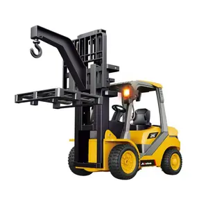 Akeleo(New store flash sale)1:18 Scale RC Forklift Toy 2.4G Alloy Remote Control with 9 Functions Realistic Sound & Auto Presentation RC Distance 30M Rechargeable Battery Perfect for Collectors Kids