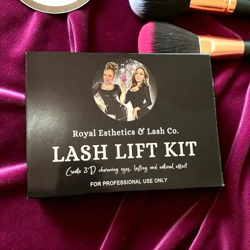 Professional Eyelash Perming Set for Lifted Lashes, Complete Cosmetic Tools with Collagen Conditioner, Neutralizer Solution, and Hydrogel Pads, Lash Lift Kit, Conditioning, Collagen Blend, 8 Lifts Services, Makeup, Adults, Mascara, Beautiful Lift