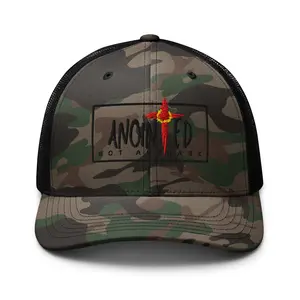 Anointed Not Average Black LOGO Trucker CAMO