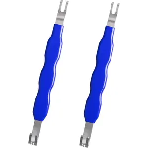 2 count Automotive Electrical Terminal Connector Separator , Plug Connector Disconnect Tool, Universal Electrical Tools for (Blue)