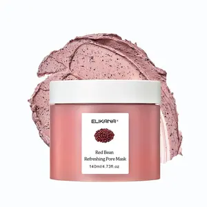 Red Bean Refreshing Pore Mask, Gentle Formula Deep Cleansing Pores, Exfoliate Smooth Skin, Moisturizing facial mask, Ideal Daily Skincare.