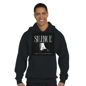 SILENCE Vintage Recycled Polyester Unisex Pullover Hoodie | Econscious EC5500