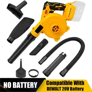 Cordless Leaf Blower for Dewalt 20V Max Battery, Jobsite Air Blower with Brushless Motor,6 Variable Speed Up to 180MPH,2-in-1 Handle Electric Blower and Vacuum Cleaner(Battery Not Included)