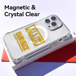 D-DeWaltS fashion logo Luxury Cool Phone Case for iPhone 17 16 15 14 13 12 11 Pro Max Plus Clear Magnetic Phone Case – Anti-Yellow For MagSafe Slim & Lightweight Precision Cut Camera Protection, Shockproof Scratch-Resistant Transparent Case