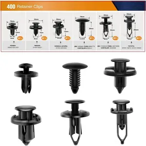 Nilight 400 Pcs Universal Plastic Fender Clips For GM Ford Chrysler Toyota Honda