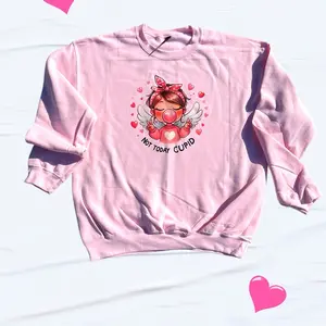 Not today Cupid woman’s Valentine’s Day sweatshirt