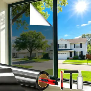 Anti-Glare Sun Heat Control Window Privacy Film 17.5 x 78.7 inch Daytime One Way Privacy Tint for Homes Offices & Kitchens