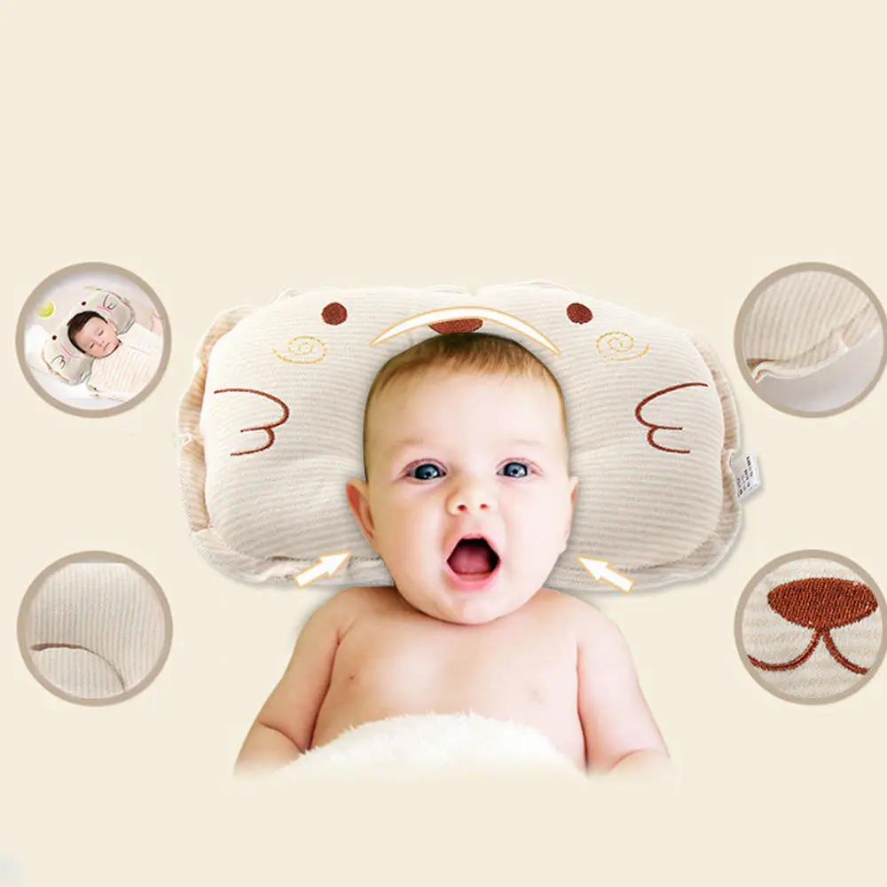 Newborn Baby Sleep Pillow – Anti-Roll Positioner, Flat Head Prevention Infant Nursing Pillow, Perfect for Newborns' Safe Sleep & Nursing Sessions