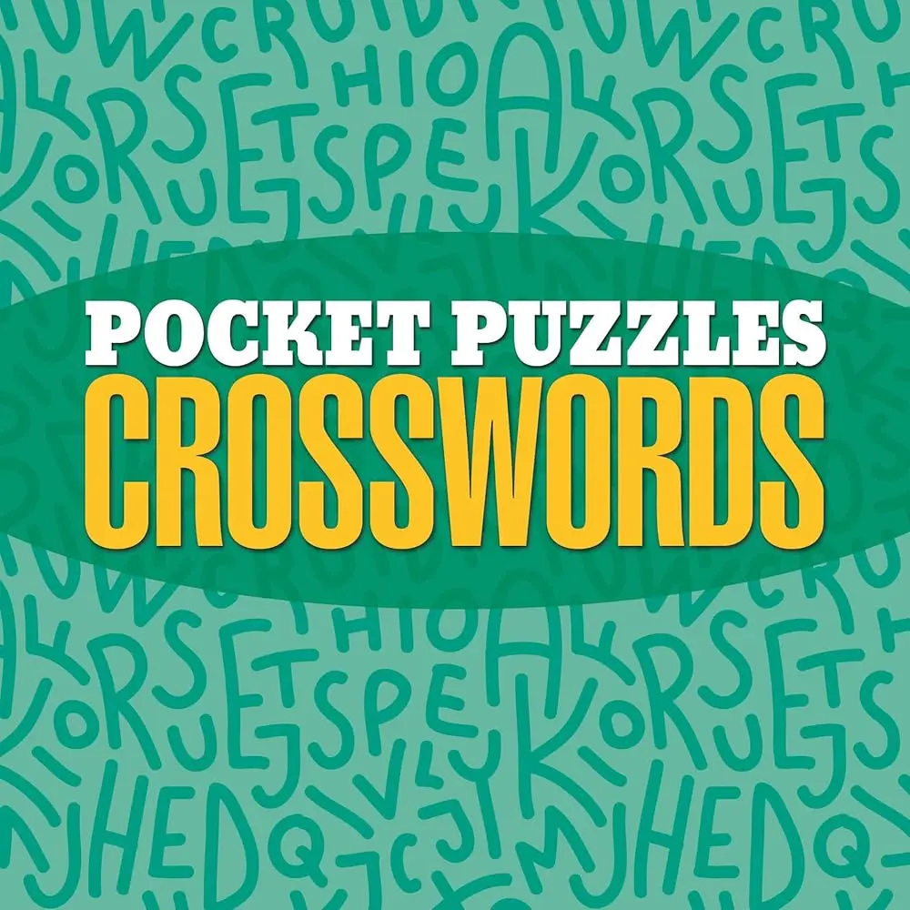 Literature Category Pocket Crosswords Puzzle Book - Text-Based, Entertaining, Challenging, Paper, 150+ Puzzles, Portable for Pocket or Bag