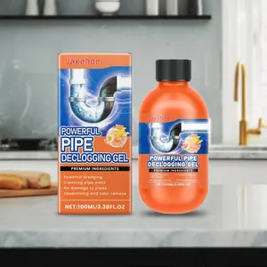 Drain Cleaning Solution for Kitchen and Bathroom Pipes, Effective Clog Dissolver for Sinks and Toilets, Safe and Easy to Use, Drain Clog Remover