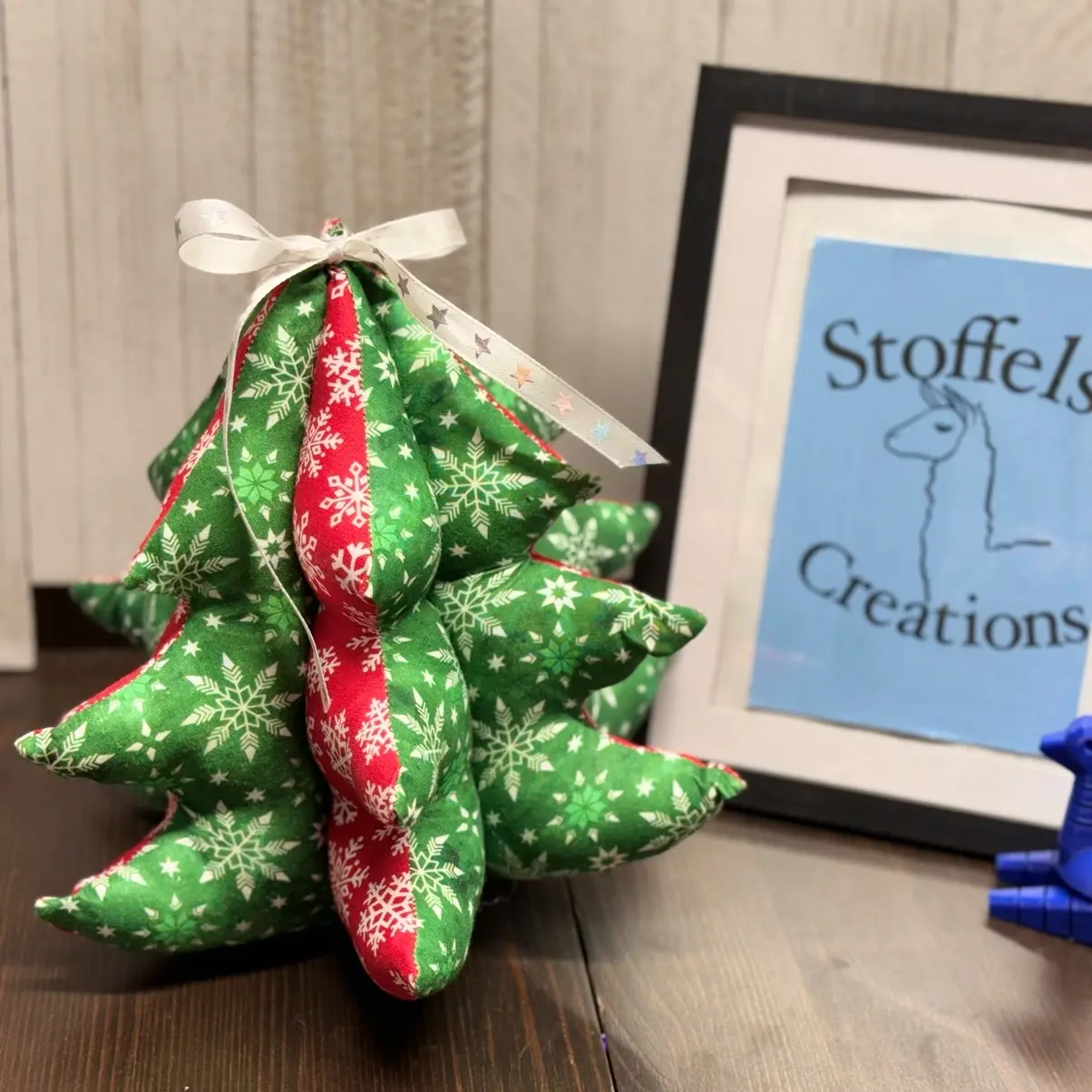 Decorative Stuffed Fabric Christmas Tree