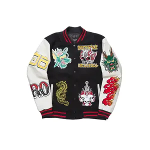 Python Black Varsity Jacket