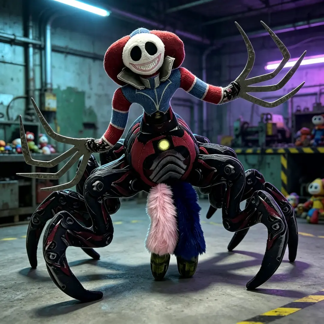 Poppy Playtime Chapter 5 Plush Toys Set - Spider-Cute & Scary Game Characters Stuffed Dolls, Soft Collectible Plushies for Kids & Fans，plushie dreadfuls,dreadful plushies