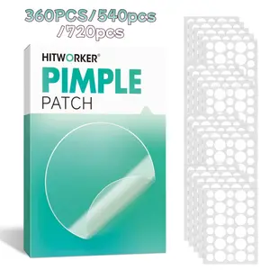 Adult Acne Patches Pimple Patch 360/540/720 Pieces, Alcohol-Free, Waterproof, Suitable for All Skin Types, Day and Night Use, Good Coverage