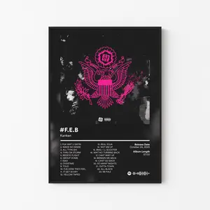 Kankan Album Poster, WAY2GEEKED RR Tracklist Art, Underground Pluggnb Rap Print, Slayworld Aesthetic Decor, Unframed Print Only