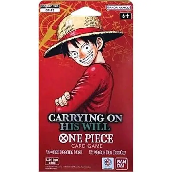 One Piece Trading Card Game OP13 - Carrying On His Will ENGLISH BLISTER BOOSTER PACK!