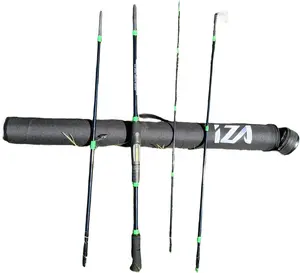IZA Disputed Travel Fishing Rod - 7'8" 4Pcs Fishing Rod, Toray Carbon Fiber, Fuji Scroll Holder, Fuji VSS Reel Seat, Fuji SIC Guide Rail, Tangle Free K Frame SIC, Hard Rod Sleeve