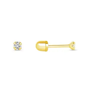 14K Gold 2mm Stud Earrings