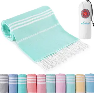 Turkish Beach Towels Vacation Essentials Quick Dry Sand Free Oversized Bath Pool Swim Towel Extra Large XL Blanket Adult Travel Cruise Accessories