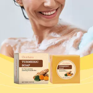 (Buy 1 get 1 free) Konolic Acid Freckle-Removing Turmeric Soap, Contains Vitamin C, Retinol, Collagen