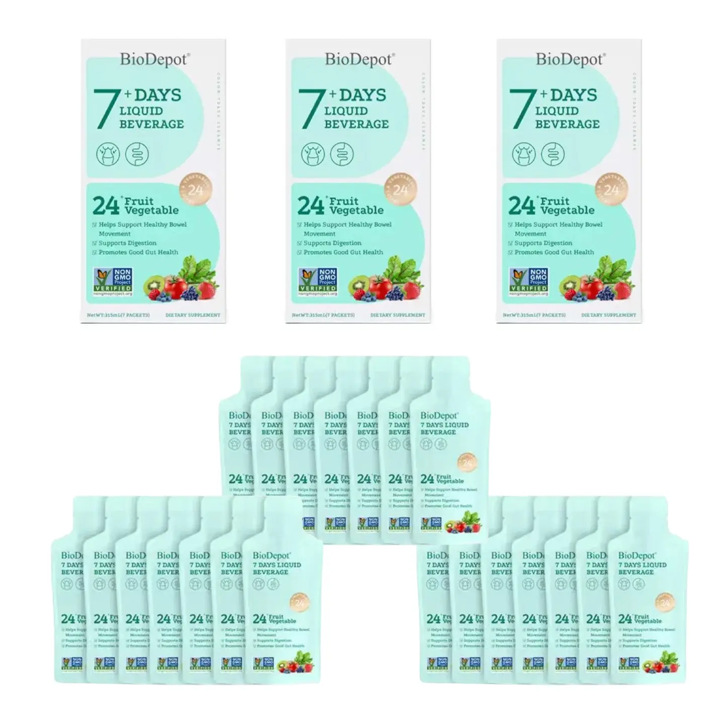 New packaging 3 pack