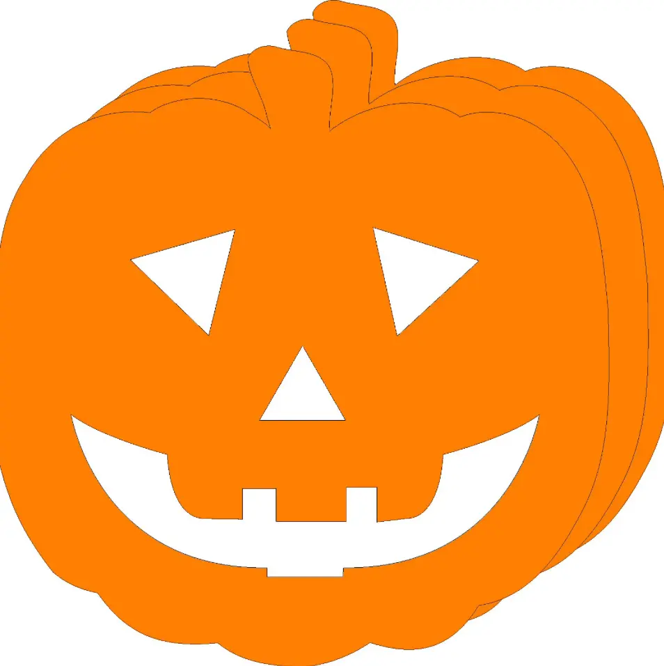SHAPES ETC. 3” x 3” Halloween Jack-o-lantern Assorted Colors Creative Cut-Outs, Time-Saving DIY Scrapbooking Supplies for Parents, Bulletin Board Decor