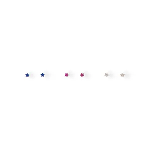 Tiny Star CZ Stud Earrings - 10K Yellow Gold (Copy)