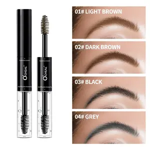1PC Double Headed Eyebrow Staining Liquid, Eyebrow Dye Paste, for Long lasting Fixation, Non smudging, Waterproof, Sweatproof, Color Rendering, Non clumping, Eyebrow Staining Cream, Cosmetic Product