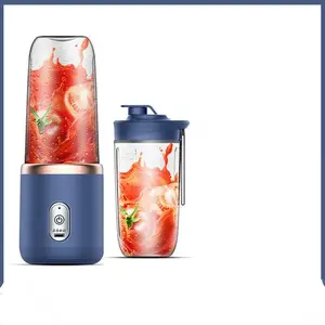Portable Blender for Smoothies & Shakes, USB Rechargeable Mini Personal Blender, 6-Blade Fruit Juicer Cup for Travel, Gym & Office