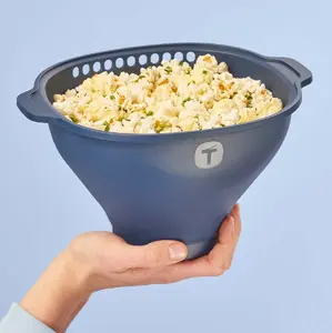 WoW Pop Microwave Silicone and Glass Popcorn Maker. Pop & serve, or pop, season, and serve －all in one bowl! After use, bowl collapses for compact storage.