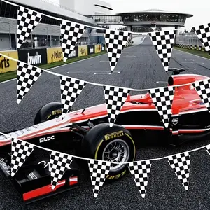 30 Face Racing Flag, 354 Inch Decorative Car Race Banner, 393.7 Inches Festival Decoration, Perfect for Birthday Parties & Thanksgiving Gifts, Party Decor