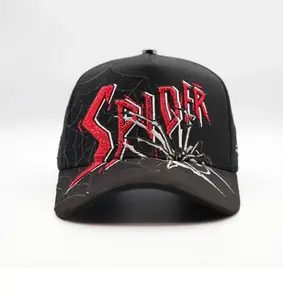 SPIDER BLK RED CRYSTAL