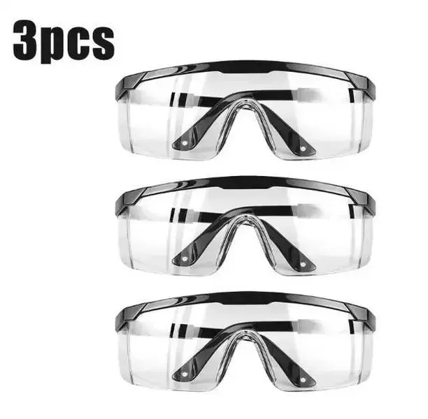 3 Pieces Cycling Goggles - Eye Protection Industrial Wind and Dust Protective Laboratory Glasses Safety Specs Work Safety Construction Outdoor Sports Anti-Scratch UV Protection