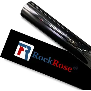 RockRose 20% Nano Ceramic Car Window Tint 24 in x 25FT 2PLY Privacy Film Heat Block, 99% UVR, and 85% IRR Block for Auto or Home Strong Adhesive, Easy Shrink, Plotter Friendly - Charcoal