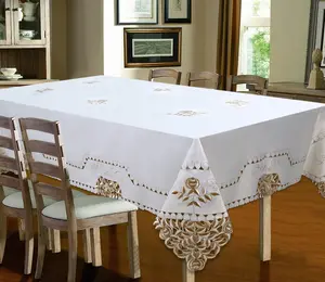 Sandra Embroidered & Hand Cutwork Tablecloth