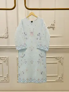 Aghanoor 2 Piece Pant&Shirt - Embroidered Cambric Suit