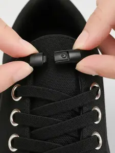 Simple Ombre Color Lace-up Shoes Shoelaces, Secure Lace Up Casual Elastic Shoelaces for Men & Women, Shoes Accessories for Daily Use