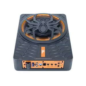 Car audio subwoofer modified spider with light model 10 inch overweight 12V active ultra-thin underseat car subwoofer Speakers for cars