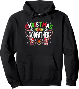 Christmas Godfather Santa Dabbing Family Matching Pajamas Pullover Hoodie - Joelalbe Shop 71B0DLKM9NPF