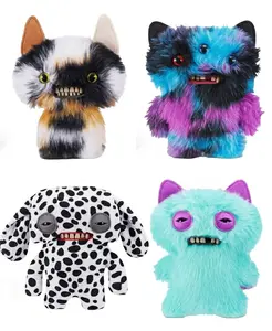 Fuggler Butt Ugly Pets Plush Toy (9.3 Inch) - Funny Ugly-Cute Stuffed Animal in Pet House Box, Quirky Dalmatian/Cat Room Decor, Gag Gift for Pet Lovers, Dog Moms & Toy Collectors