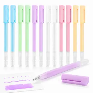 Leven 12 Pack Precision Glue Pens, 8ml Precision Tip Liquid Craft Adhesive for Journaling, Junk Journal, DIY Paper Crafts, School Office Teacher Supplies, Photo Album, Planner & Card Making, Quick Dry Strong Hold
