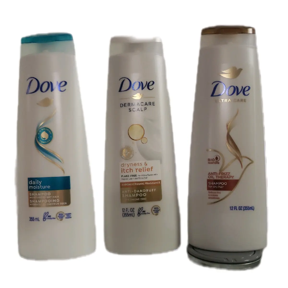 3 Pack of Shampoo Random Mix for Men and Women Haircare Daily Gentle Cleansing Cleanser Conditioner