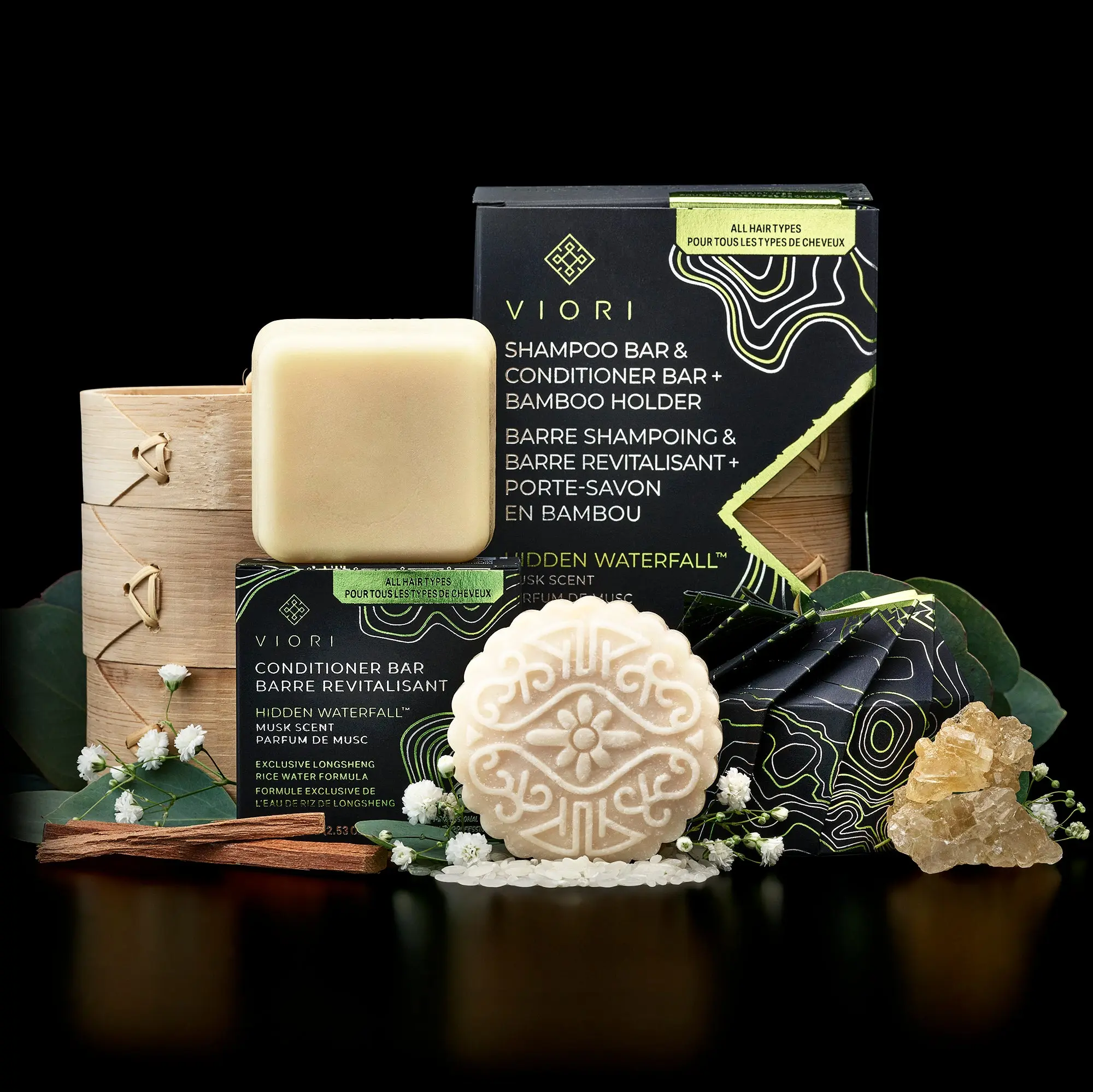 Shampoo + Conditioner + Bar Holder Bundle | VIORI Shampoo + Conditioner + Bar Holder Bundle | VIORI
