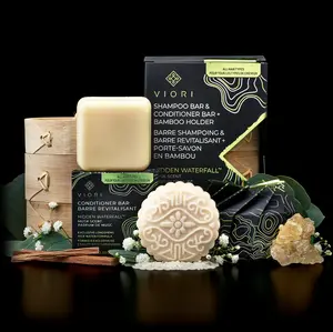 Shampoo + Conditioner + Bamboo Bar Holder Bundle