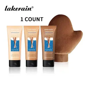 Leg Natural Foundation with Free Tanning Gloves, Self-Tanning Wheatish Body Bronzer for Legs, Full Coverage & Natural Look, Waterproof & Long-Lasting, Achieve Flawless Barely-There Tanned Legs, Self Tanner