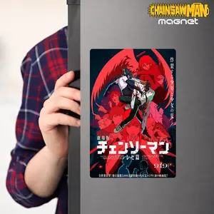 Chainsaw Man Reze Arc Fridge Magnet, Anime Movie Style Locker Magnet, Dark Manga Aesthetic, Cruise Cabin Decor, Otaku Gift